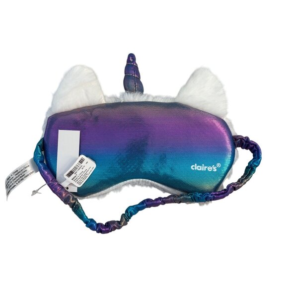Unicorn Cat Sleep Mask Eye Cover By Claires New - Picture 2 of 2